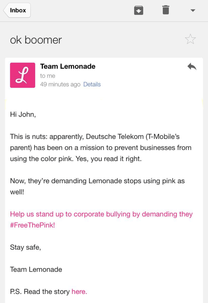 Change link colors for better email accesibility
