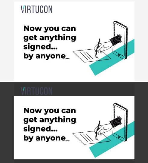 Dark mode can affect the visibility of your logo