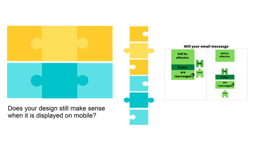 Email design changes when viewed on mobile, affecting engagement